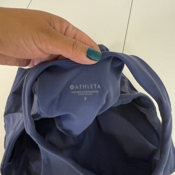 Athleta Conscious Crop Tank Top Blue - S - Picture 5 of 6